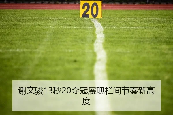 谢文骏13秒20夺冠展现栏间节奏新高度