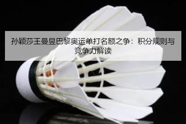 孙颖莎王曼昱巴黎奥运单打名额之争：积分规则与竞争力解读